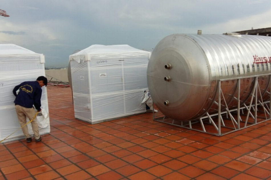 NƯỚC NÓNG NĂNG LƯỢNG MẶT TRỜI CÔNG NGHIỆP HINOSUN NHÀ MÁY